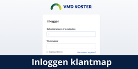 VMD Koster klantmap inloggen