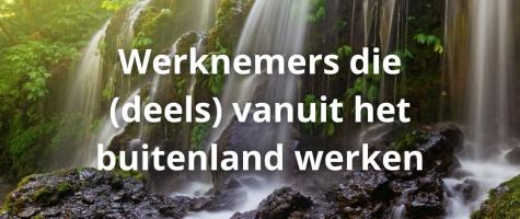 Werknemers die (deels) vanuit het buitenland werken